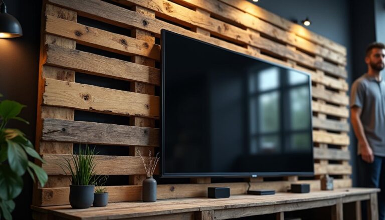 découvrez des idées créatives pour fabriquer une paroi tv en utilisant des palettes. transformez votre intérieur avec des solutions écologiques et uniques qui apportent du style et de la fonctionnalité à votre salon.