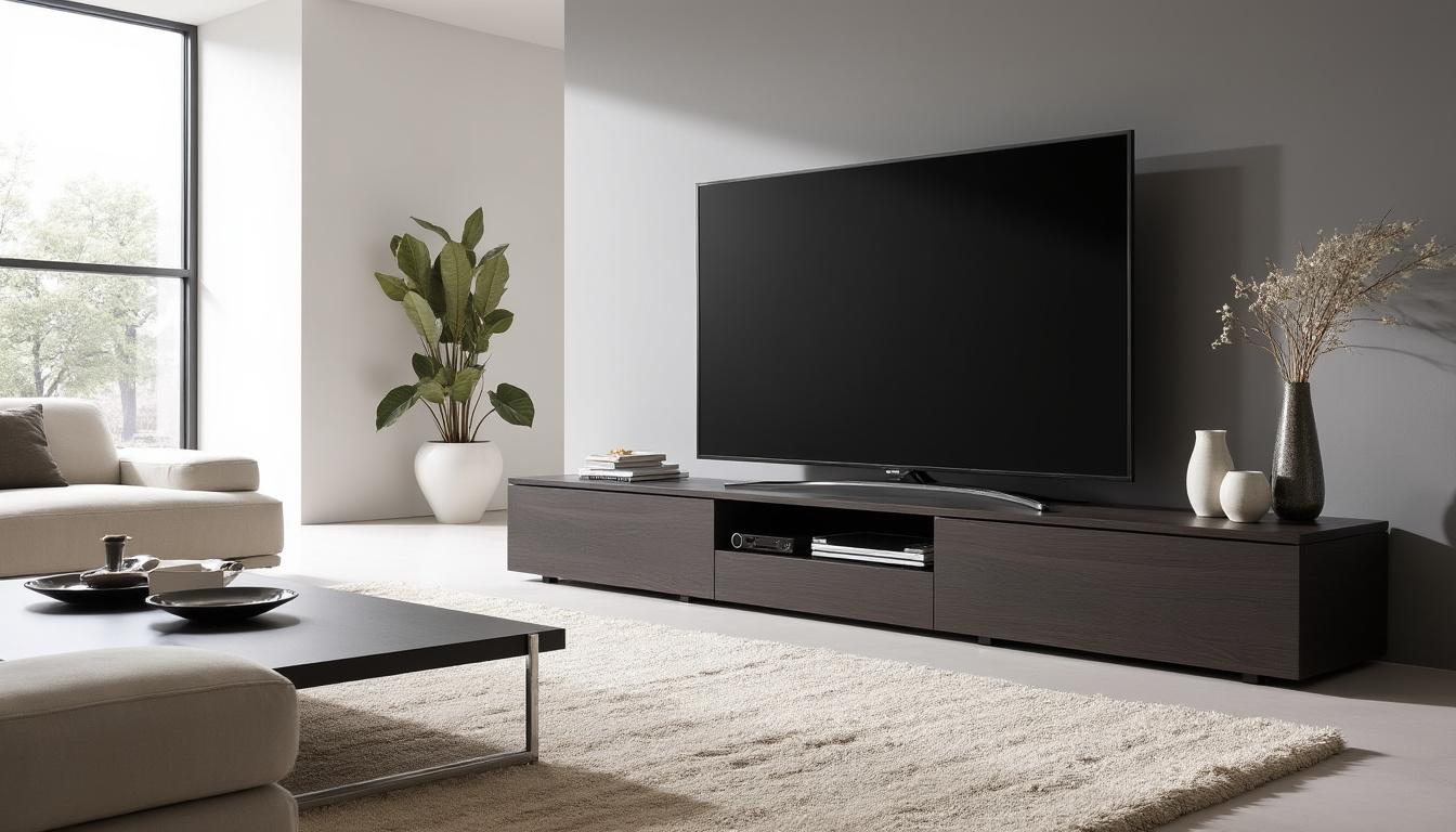 découvrez le meuble tv design blanc laqué cavalli, une pièce au style contemporain qui s'intègre parfaitement dans les intérieurs modernes. son élégance et sa finition raffinée font de ce meuble un choix idéal pour ceux qui recherchent à allier fonctionnalité et esthétique.