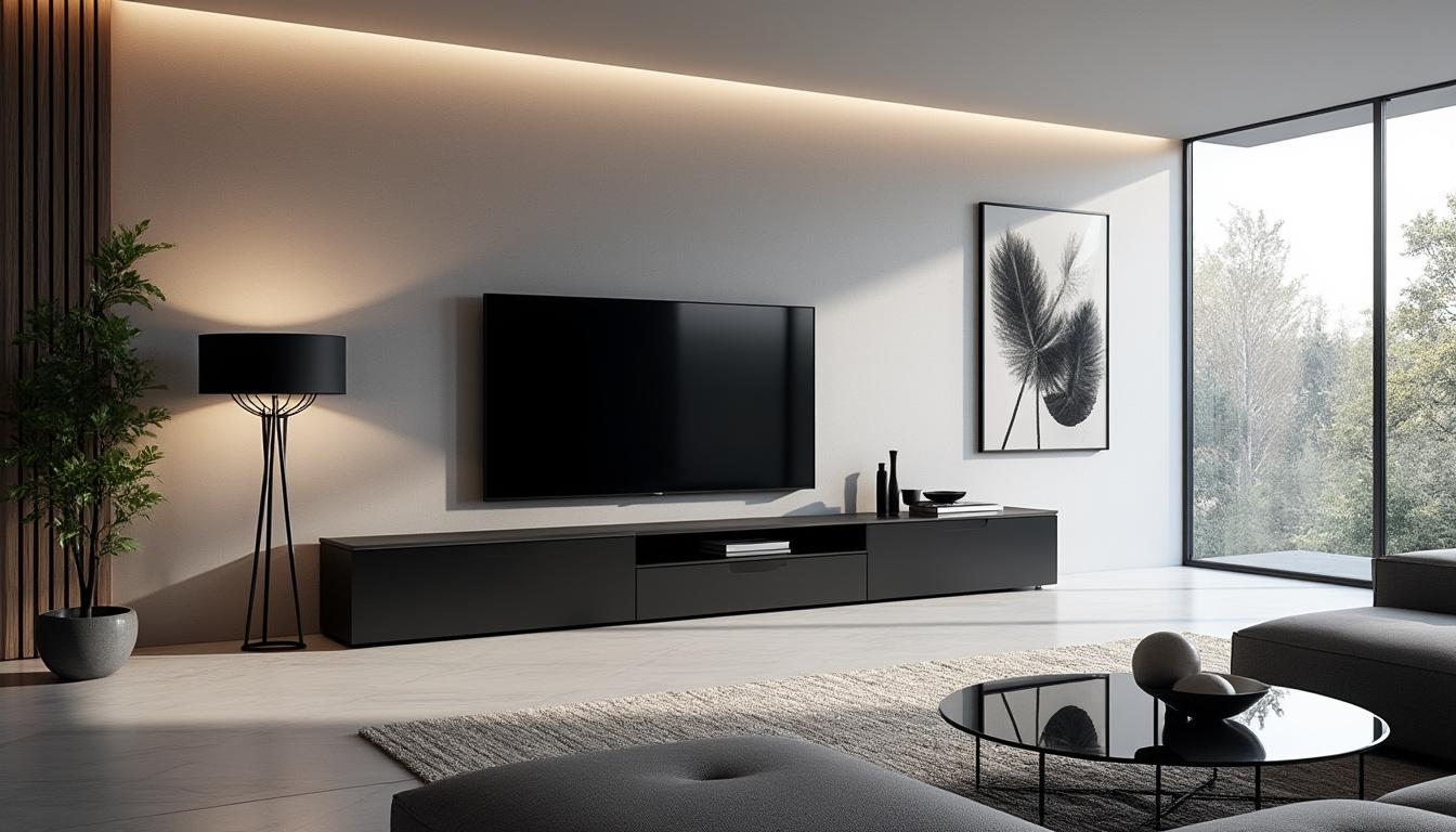 découvrez les tendances 2025 pour intégrer un meuble tv devant une fenêtre, créant ainsi un salon chaleureux et accueillant. styles modernes, matériaux naturels et agencements astucieux pour harmoniser votre espace de vie.