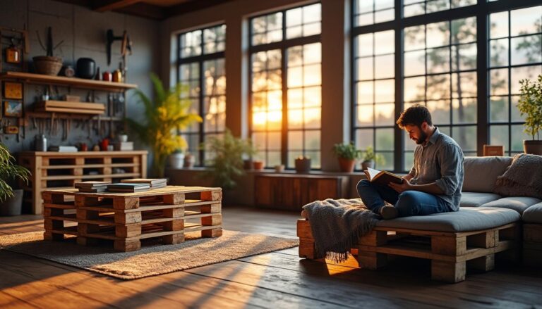 découvrez comment relooker votre salon facilement grâce à des idées créatives et accessibles avec des palettes. profitez d'astuces simples pour une décoration tendance et économique !