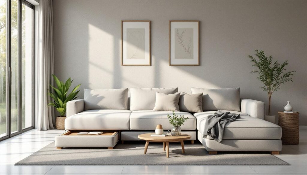 découvrez nos conseils pour choisir le meilleur canapé d'angle convertible avec coffre, alliant confort, praticité et style, idéal pour optimiser votre salon.