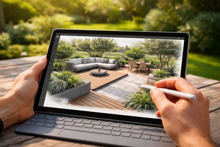 apprenez à dessiner facilement votre terrasse grâce à une tablette tactile microsoft. guide complet pour un aménagement extérieur réussi et personnalisé.