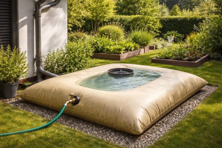 découvrez la citerne souple d'arrosage, la solution maline et écologique pour récupérer efficacement l'eau de pluie et économiser sur votre consommation d'eau.