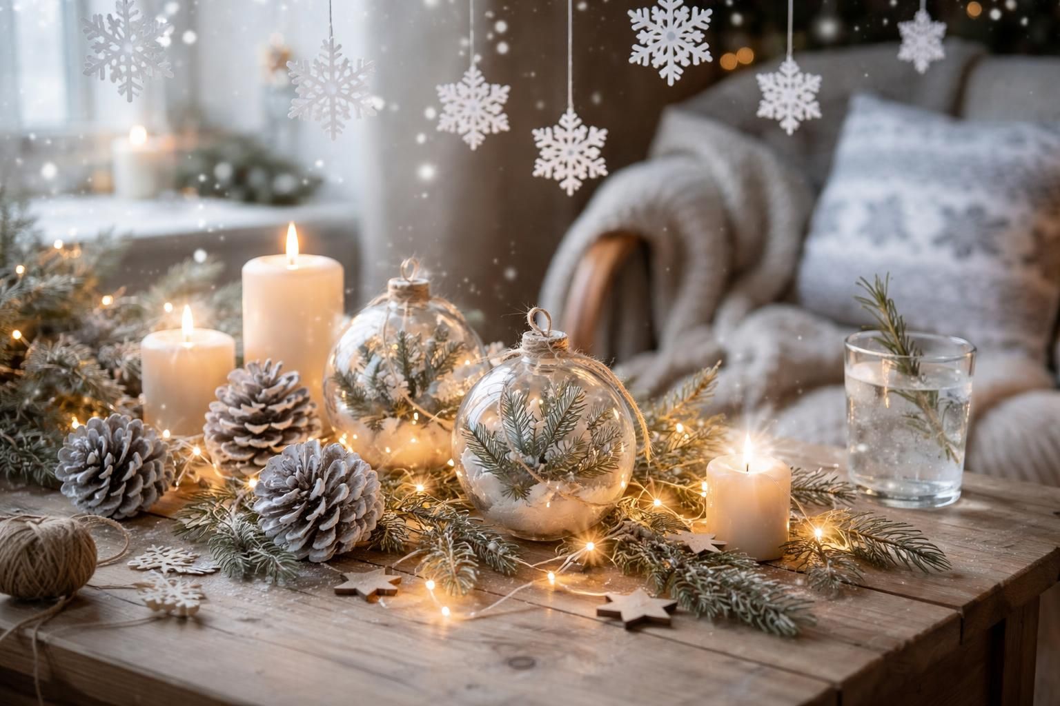 découvrez des idées de décoration d'hiver à faire soi-même pour créer une ambiance cosy et givrée chez vous. astuces simples et diy pour un intérieur chaleureux et féerique.