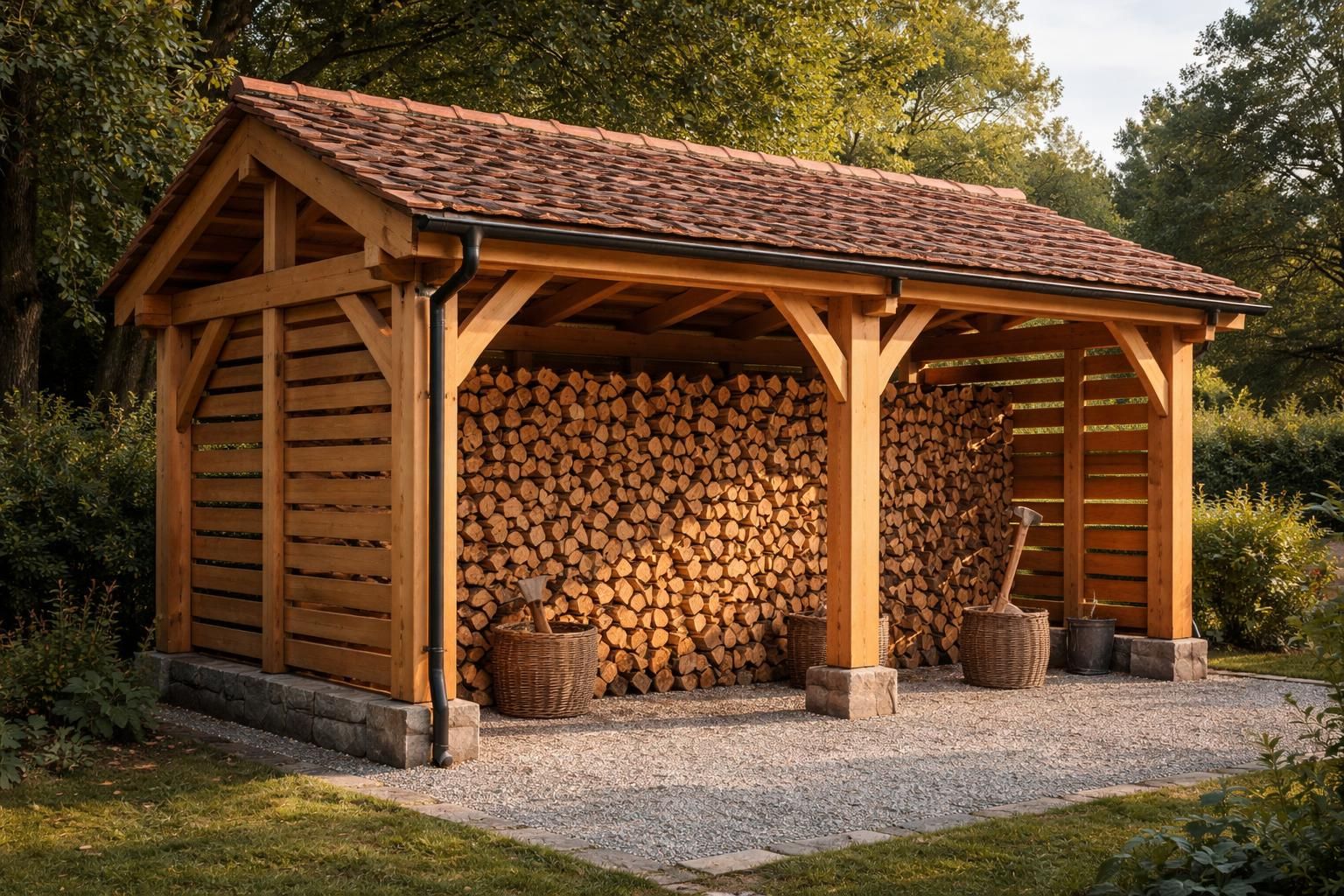 découvrez un plan détaillé pour construire un abri à bois de chauffage à la fois robuste et esthétique, alliant fonctionnalité et design pour protéger votre bois efficacement.