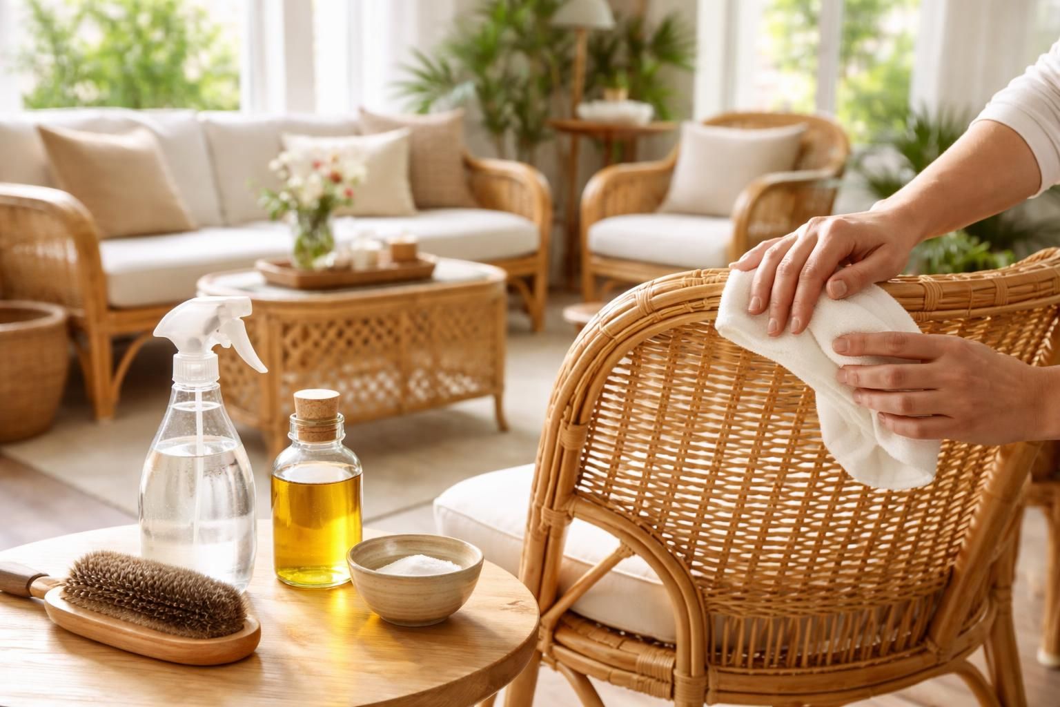 découvrez nos conseils pratiques pour entretenir votre mobilier en rotin et conserver leur éclat naturel comme au premier jour.