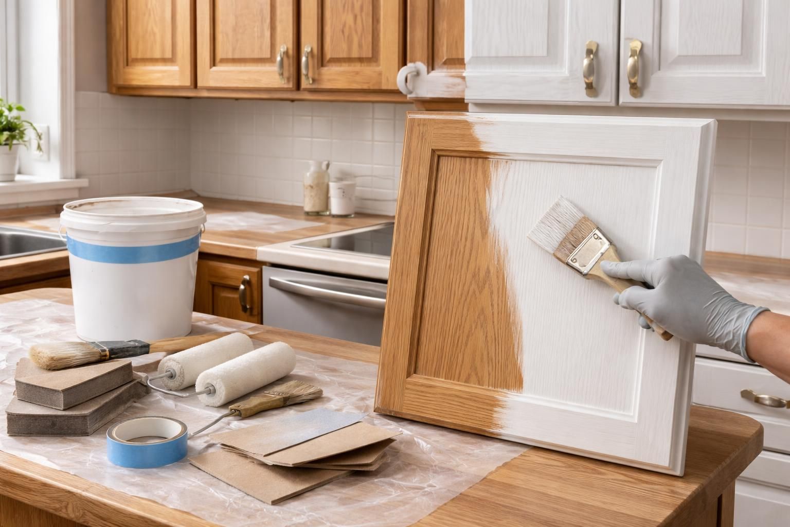 découvrez comment repeindre une cuisine en chêne et masquer le veinage massif grâce à nos étapes simples et efficaces pour un rendu lisse et moderne.
