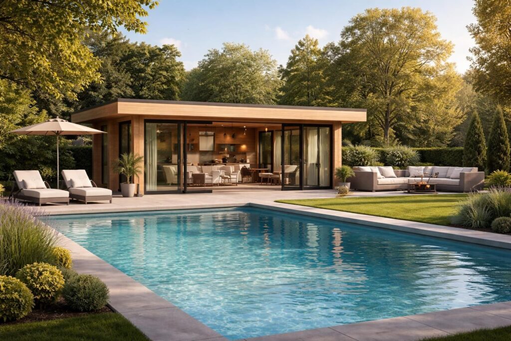 découvrez si un permis de construire est nécessaire pour construire un pool house et quelles démarches administratives suivre pour votre projet.