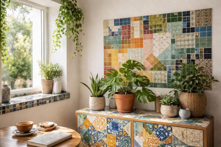 découvrez des idées déco originales pour réutiliser un surplus de carrelage et transformer votre intérieur avec créativité et style.