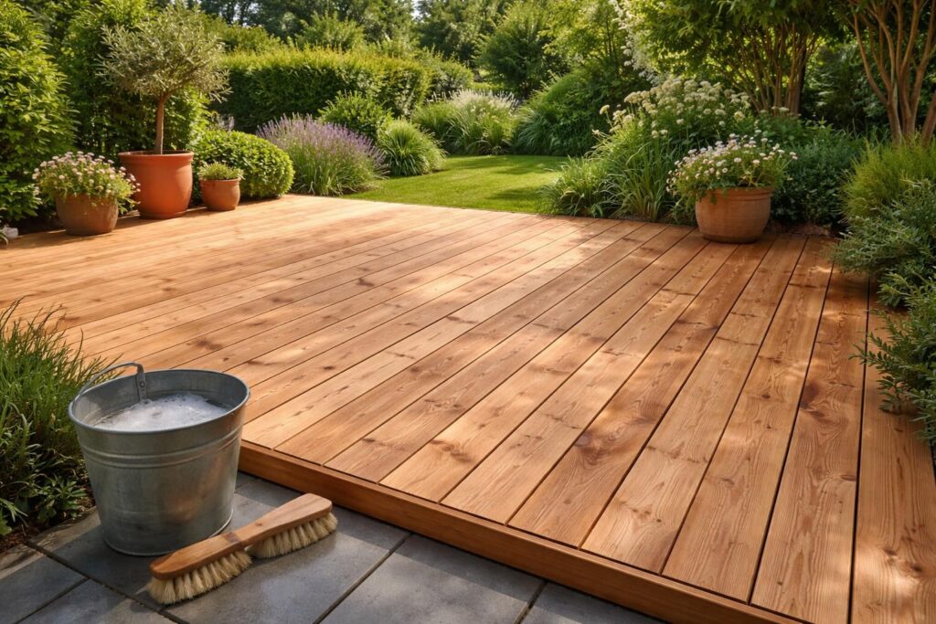 découvrez comment prolonger la durée de vie de votre terrasse en bois douglas grâce à nos conseils d'entretien simples et efficaces.