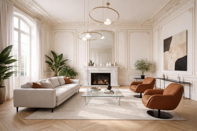 découvrez comment aménager un salon haussmannien en alliant le charme de l'architecture classique au design moderne pour un espace élégant et convivial.