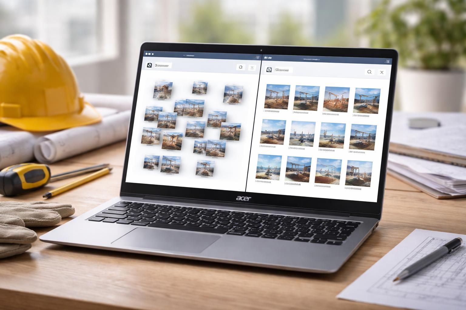 découvrez comment organiser efficacement vos photos de chantier sur un pc portable acer grâce à un tri avant/après simple et rapide.