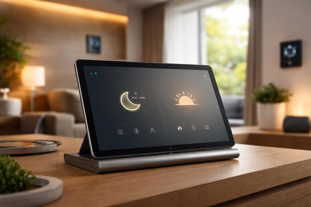 découvrez comment configurer la veille et le réveil automatique d'une tablette tactile microsoft pour optimiser votre domotique intelligente et améliorer le confort de votre maison.