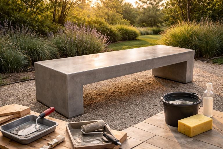 découvrez comment réaliser un banc en béton ciré étape par étape et apprenez les meilleures astuces pour l’entretenir et le préserver dans le temps.