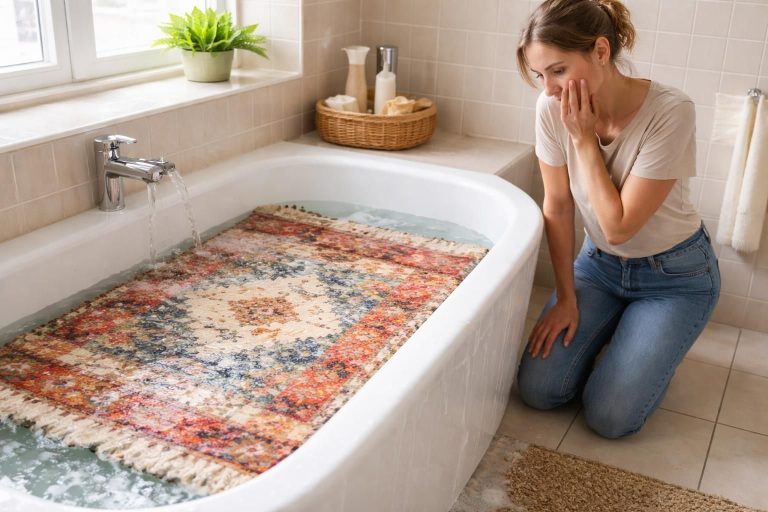 découvrez les risques de laver un tapis en laine à grande eau et explorez des alternatives efficaces pour entretenir votre tapis en toute sécurité.
